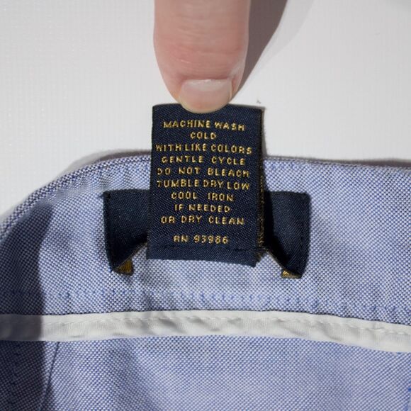 Brooks Brothers Light Blue Front Pleated Skirt 100% Cotton Women Size 10 (A3) - Picture 8 of 10